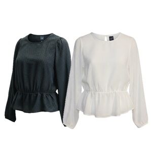 GAP Peplum Blouses (two)